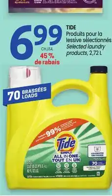 Uniprix TIDE Produits pour la lessive sélectionnés, Selected laundry products offer