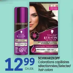 Uniprix SCHWARZKOPF Colorations capillaires sélectionnées/Selected hair colors offer