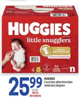 Uniprix HUGGIES Couches sélectionnées Selected diapers offer