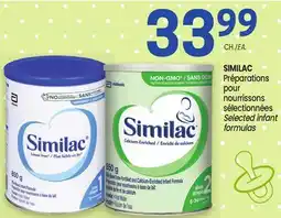 Uniprix SIMILAC Préparations pour nourrissons sélectionnées/ Selected infant formulas offer
