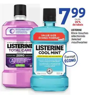Uniprix LISTERINE Rince-bouches sélectionnés/Selected mouthwashes offer