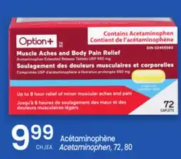 Uniprix Option+ Acétaminophène/Acetaminophen offer