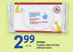 Uniprix OPTION+ Lingettes sélectionnées/Selected wipes offer