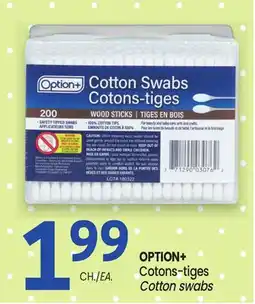 Uniprix OPTION+ Cotons-tiges/ Cotton swabs offer