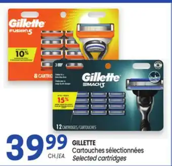 Uniprix GILLETTE Cartouches sélectionnées/ Selected cartridges offer
