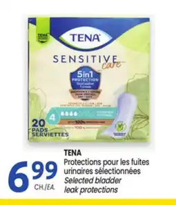 Uniprix TENA Protections pour les fuites urinaires sélectionnées/Selected bladder leak protections offer
