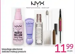 Uniprix NYX PROFESSIONAL MAKEUP Maquillage sélectionné/ Selected makeup products offer