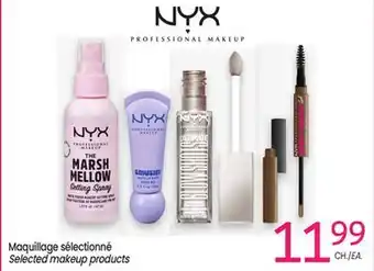 Uniprix NYX PROFESSIONAL MAKEUP Maquillage sélectionné/ Selected makeup products offer