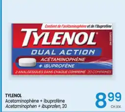 Uniprix TYLENOL Acetaminophène + ibuprofène/ Acetaminophen + ibuprofen, 20 offer