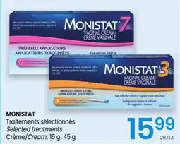 Uniprix MONISTAT Traitements sélectionnés/Selected treatments Crème/Cream offer