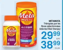 Uniprix METAMUCIL Thérapies par les fibres sélectionnées Selected fiber therapy offer