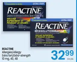 Uniprix REACTINE Allergies/ Allergy Extra fort/ Extra-strength offer