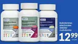 Uniprix Option+ Multivitamines sélectionnées Selected multivitamins offer