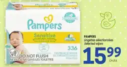 Uniprix PAMPERS Lingettes sélectionnées/ Selected wipes offer