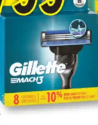 Familiprix Gillette Mach-3 cartridges 8un offer