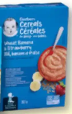 Familiprix Gerber cereals wheat with banana and strawberry offer