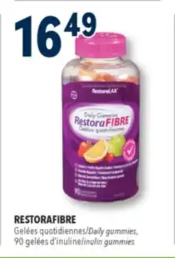 Familiprix Restoralax Restora Fibre daily inulin gummies 90un offer