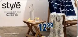 Familiprix Stylé Terry Beach Towel - Wave offer
