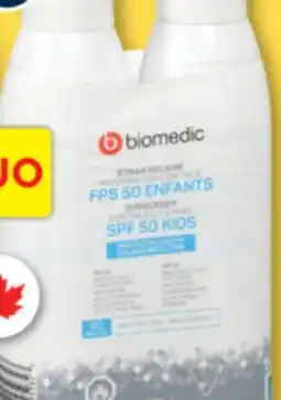 Familiprix Biomedic continous spray sunscreen SPF50 kids 177ml 2un offer