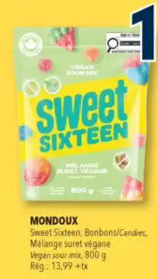 Familiprix MONDOUX Sweet Sixteen, Candies 800g offer