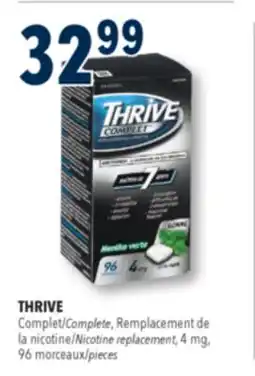 Familiprix Thrive Complete extra strength 4mg fresh spearmint nicotine replacement gum 96un offer