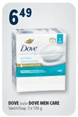 Familiprix Dove Sensitive skin soap bar offer