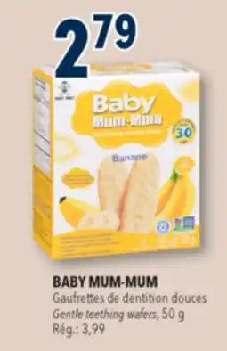 Familiprix Baby Mum-Mum banana gentle teething wafers 24un offer