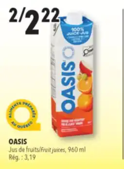 Familiprix Oasis Classic 100% juice Orange Pure Breakfast offer