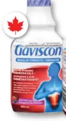 Familiprix Gaviscon regular strength antiacid liquid fruit blend offer