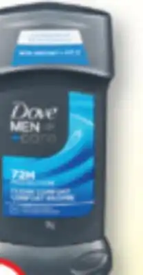 Familiprix Dove Men+Care clean comfort antiperspirant 76g offer
