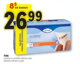 Familiprix Tena Ultimate unisex protective underwear ultimate-extra absorbency - Large 26un offer