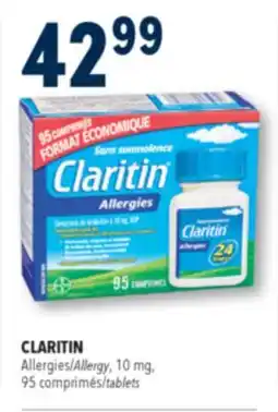 Familiprix CLARITIN Allergy, 10 mg, 95 tablets offer