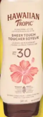 Familiprix Hawaiian Tropic sheer touch oil-free SPF30 sunscreen lotion offer