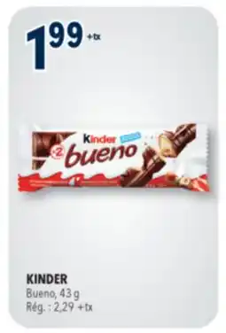 Familiprix Kinder Bueno milk chocolate covered wafers with smooth milky hazelnut filling offer