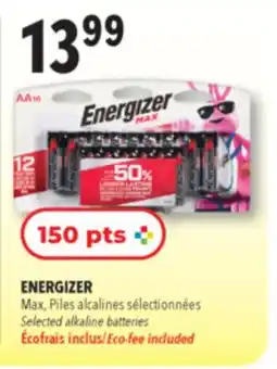 Familiprix Energizer Max AA alkaline battery 16un offer