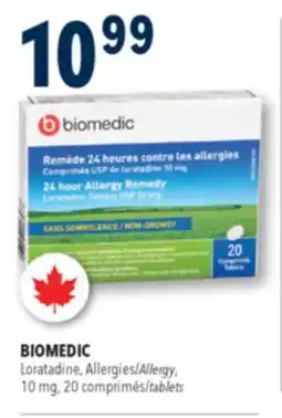 Familiprix Biomedic non-drowsy 24 hour allergy remedy tablets 20un offer