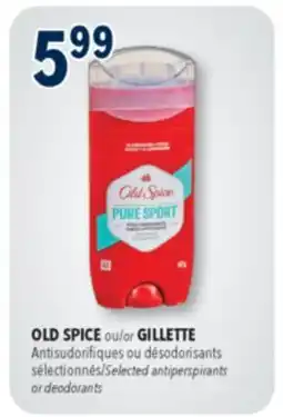 Familiprix Old Spice High Endurance Pure Sport aluminum-free deodorant stick offer