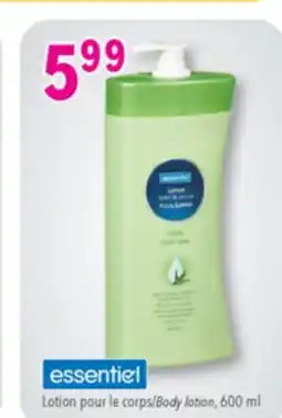 Familiprix Essentiel body lotion Aloe Vera offer