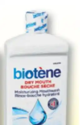 Familiprix Biotène fresh mint dry mouth moisturizing mouthwash offer