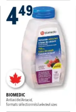 Familiprix Biomedic extra strength assorted berries calcium antiacid chewable tablets 100un offer