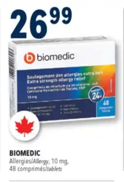 Familiprix Biomedic extra strength allergy relief tablets 48un offer