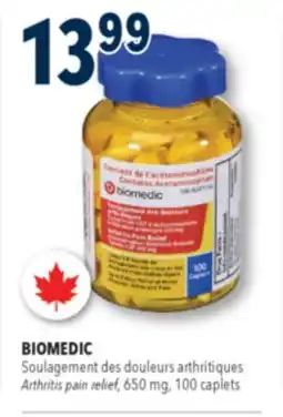 Familiprix Biomedic arthritis pain relief caplets 100un offer