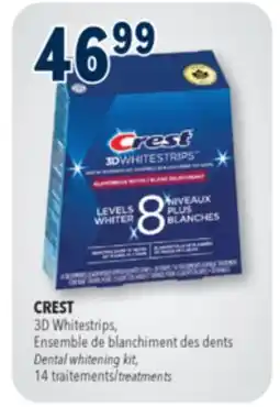 Familiprix Crest 3D Whitestrips Luxe dental whitening kit glamorous white offer
