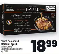 Metro CONFIT DE CANARD MAISON FAYARD | MAISON FAYARD DUCK LEGS CONFIT offer