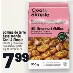 Metro POMME DE TERRE ASSAISONNÉE COOL & SIMPLE | COOL & SIMPLE POTATO offer