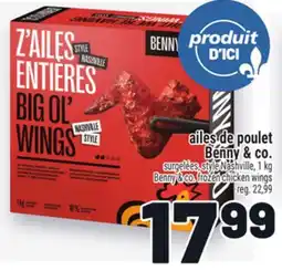 Metro AILES DE POULET BENNY & CO. | BENNY & CO. FROZEN CHICKEN WINGS offer