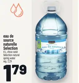 Metro EAU DE SOURCE NATURELLE SELECTION | SELECTION NATURAL SPRING WATER offer