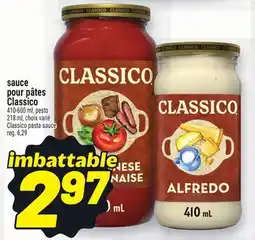 Metro SAUCE POUR PÂTES CLASSICO | CLASSICO PASTA SAUCE offer