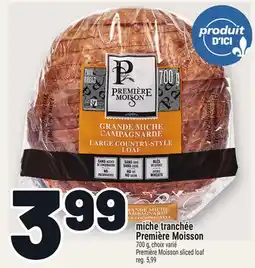 Metro MICHE TRANCHÉE PREMIÈRE MOISSON | PREMIÈRE MOISSON SLICED LOAF offer