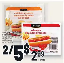 Metro SAUCISSES FUMÉES SÉLECTION | SELECTION WIENERS offer